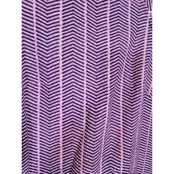 Southern Tide Audrey Chevron Ikat Dress Round Neck Zip Back Pink Purple Size 6 - Picture 4 of 7